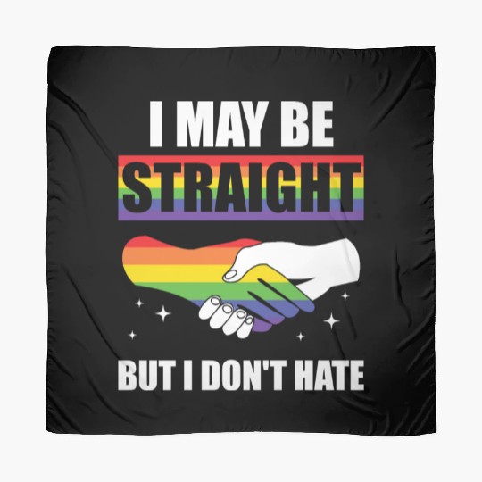 LGBT Funny Rainbow Slogan Not Straight I Don't Scarves