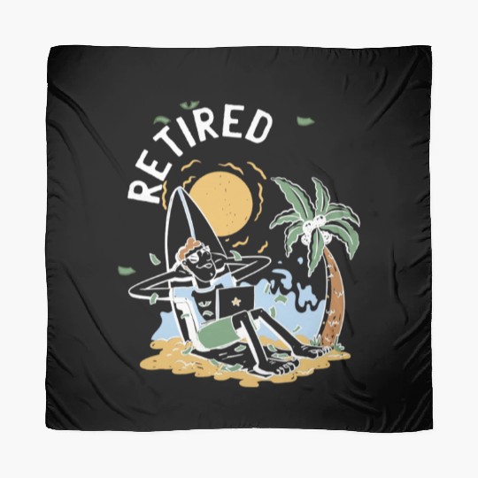 Retired Funny Retirement Scarves