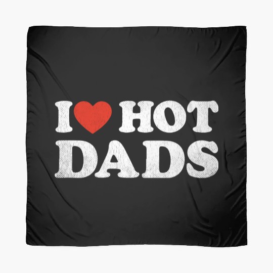 I Heart Hot Dads Outfit Y2K Adult Humor I Love Scarves