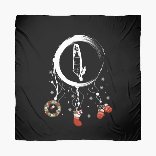 Winter dreamcatcher Christmas Windsurfing Scarves