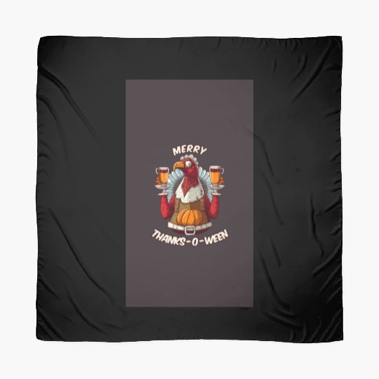 Funny Thanksgiving Halloween Christmas Turkey Scarves