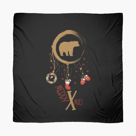 Winter dreamcatcher Christmas Bear Scarves
