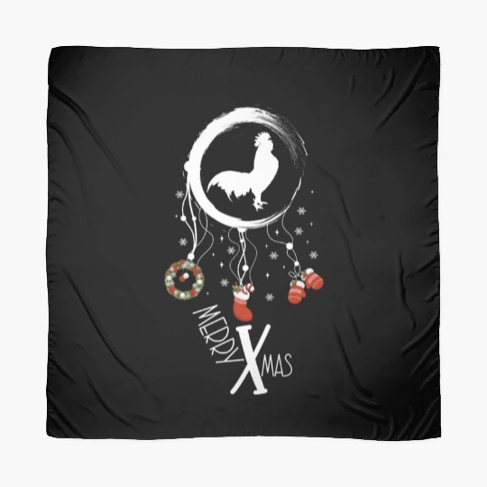 Winter dreamcatcher Christmas Rooster Scarves