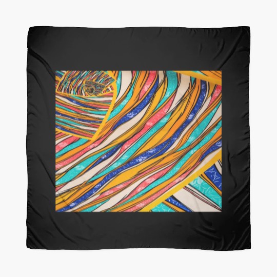 Neon Rainbow Retro 2023 NewYear Vintage Stronger Scarves