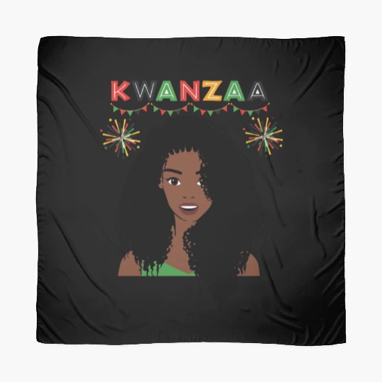 Happy Kwanzaa African Pride Black Woman Scarves