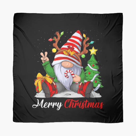 Merry Christmas Gnomes Family Christmas Scarves