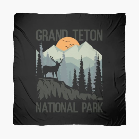 Grand Teton National Park Mountains Wilderness Scarves