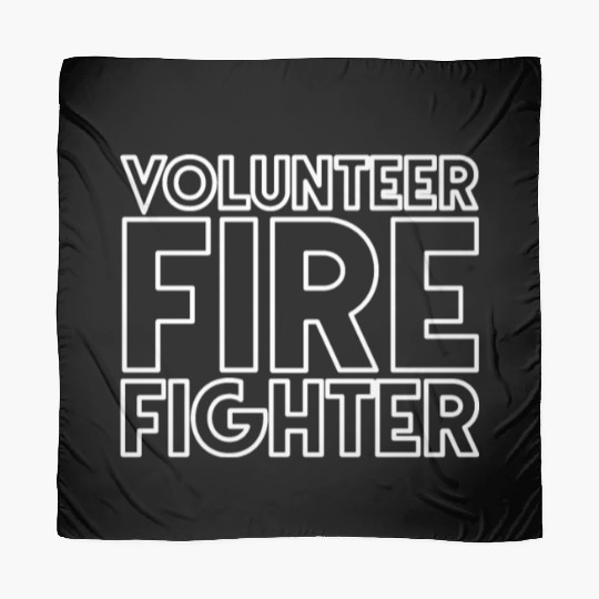 Volunteer Fire Fighter On Back Fireman Firefighter Scarves