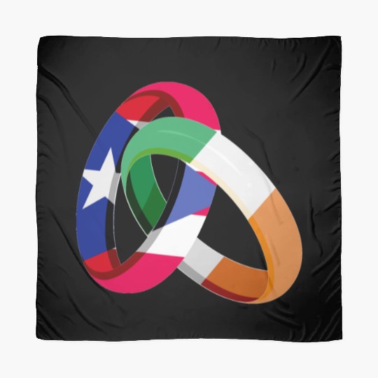 Puerto Rico Flag Ireland Ring Marriage Wedding Scarves