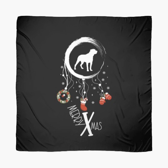 dog dreamcatcher Christmas Rottweiler Scarves