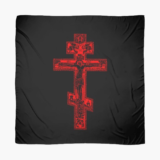 Russian Orthodox Three Bar Cross Classic Scarves