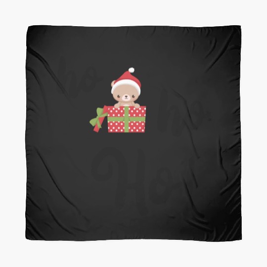 ho ho ho Christmas Bear Scarves