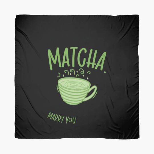 Matcha Lover Wedding Matcha Tea Pick Up Lines Scarves