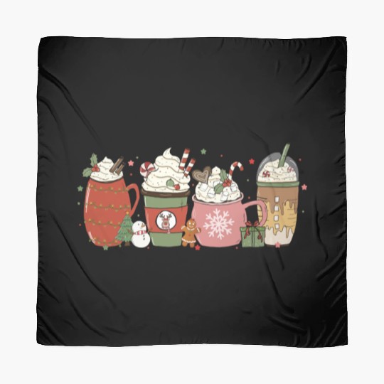 Hot Chocolate Cup Peppermint Mocha Scarves