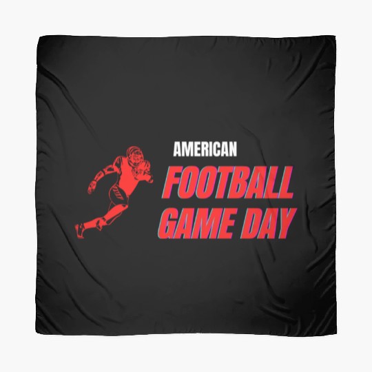 American Football Player Game Day Sport Tees Scarves