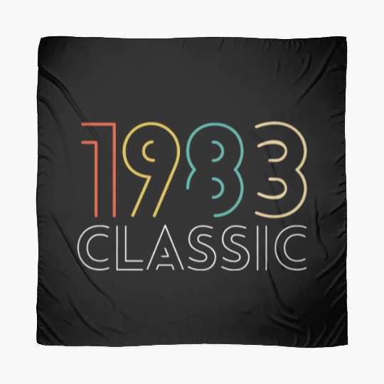 40 Years Vintage 1983 Retro 40th Birthday Scarves