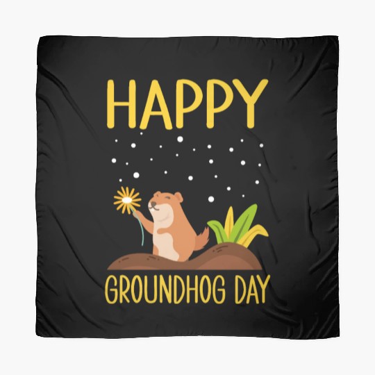 Happy Groundhog Day Scarves
