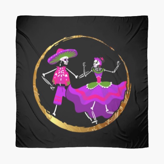 Dia De Los Muertos Scarves, Ballet Folklorico Sugar