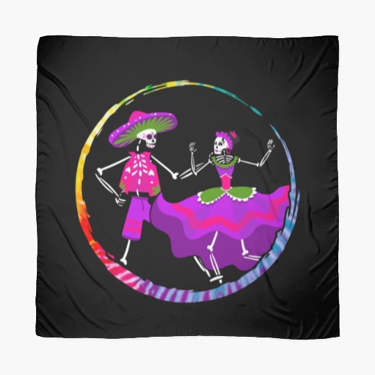 Dia De Los Muertos Scarves, Ballet Folklorico Sugar