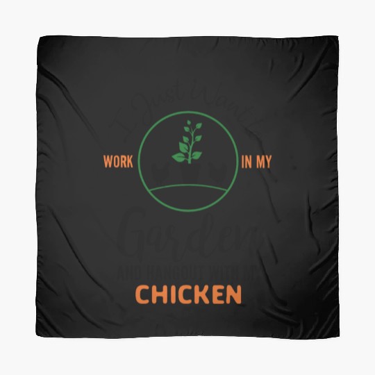 Amateur Gardener In The Garden, Fruit And Scarves