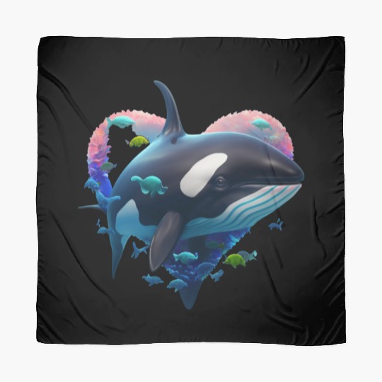 Orca Is My Valentine Scarves