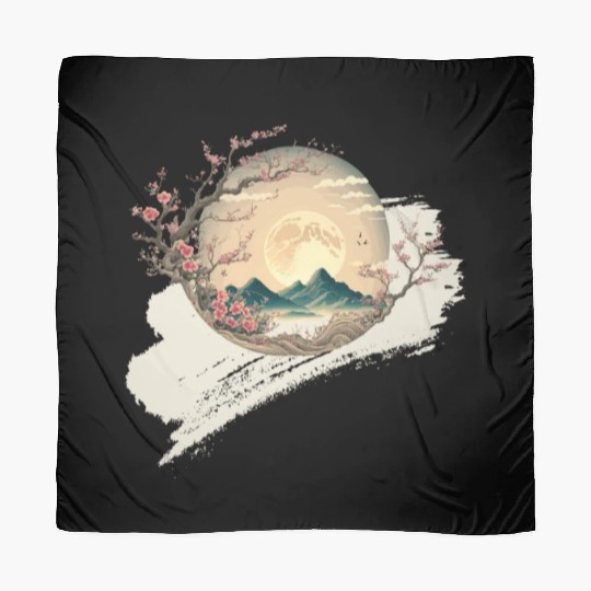 Cherry Blossom Spring Japan Nature Scarves