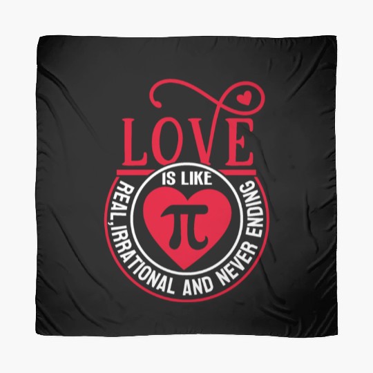 Funny Love is Like Pi Day Scarves Math Pi Day 3 14