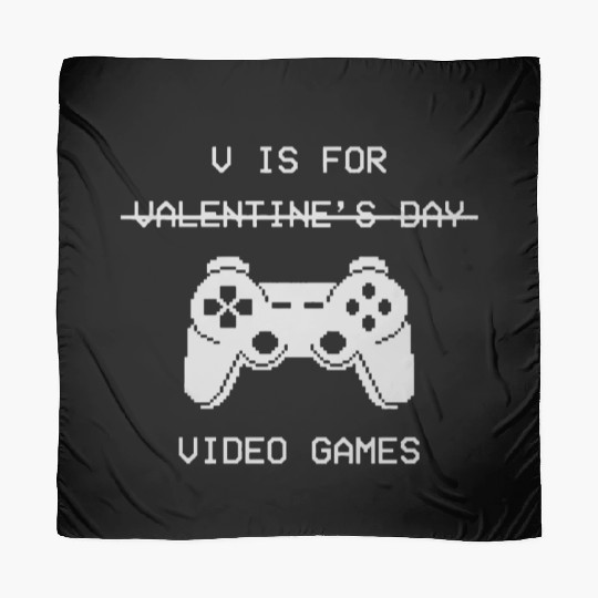 V Is For Video Games Valentine s Day Scarves