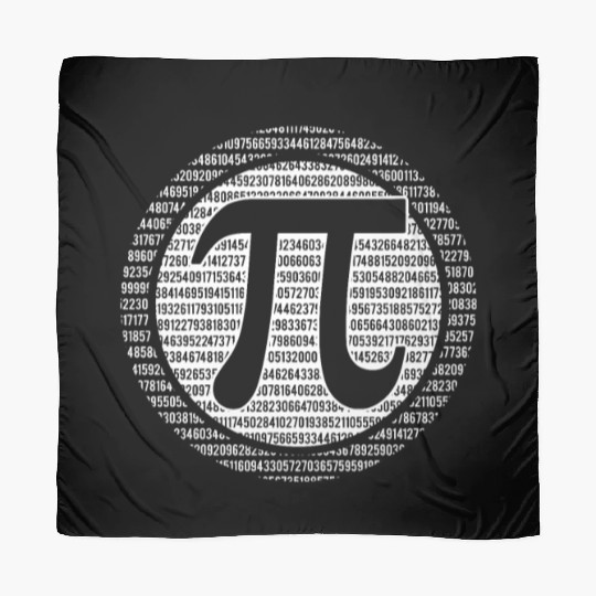 Digit Pi Numbers Math Holiday Mathematics Pi Day Scarves