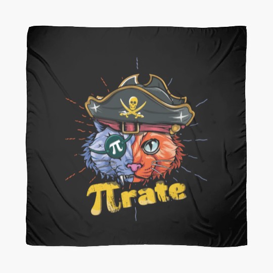 Love Pi Pirate Cat Math Holiday Mathematics Pi Day Scarves