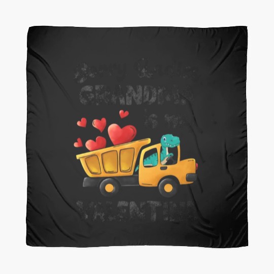 Grandma Is My Valentine Trex Dino Dump Truck Boys Scarves