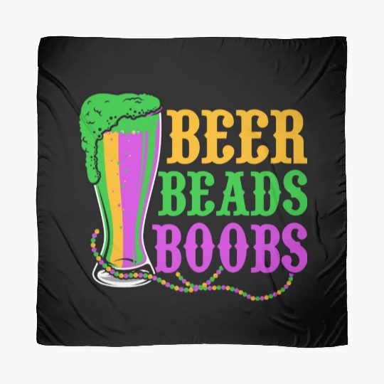 Beer Beads Boobs Mardi Gras Party Scarves