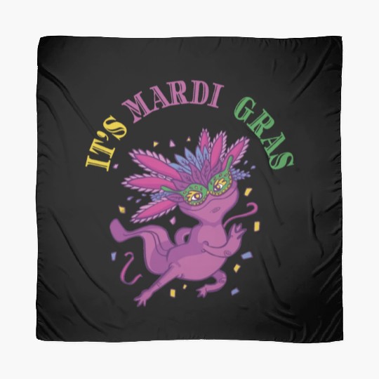 Axolotl Mardi Gras ITS MARDI GRAS AXOLOTL Scarves