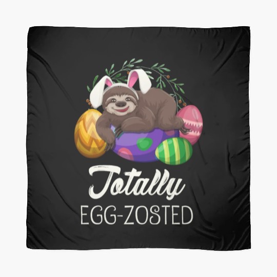 Sloth Easter For Lazy Tired People Scarves