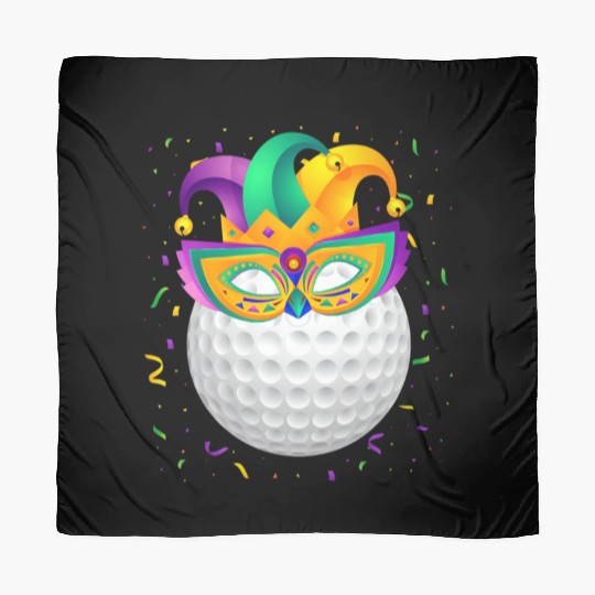 Golf Ball Mardi Gras Scarves