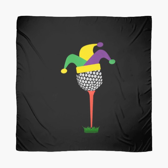 Golf Ball Hat Fun Mardi Gras Scarves