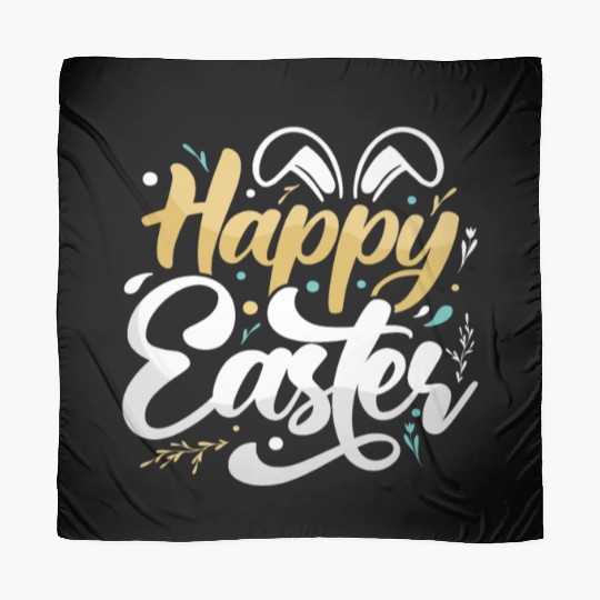 Happy Easter Motif Easter Eggs Funny Easter Bunny Scarves