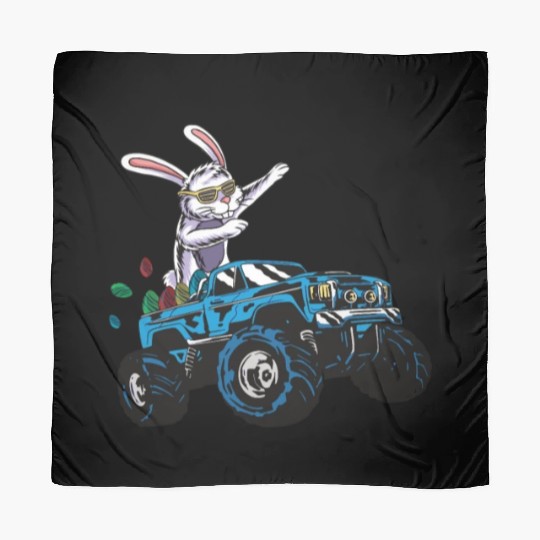 Happy Easter Motif Easter Eggs Funny Easter Bunny Scarves