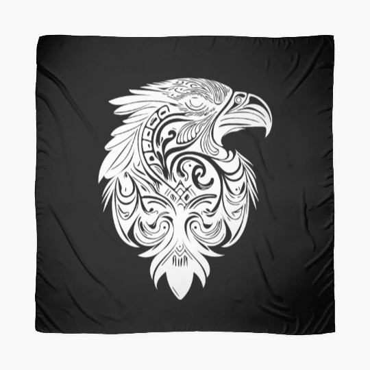 Eagle In Vintage T Tattoo Feather Style Scarves