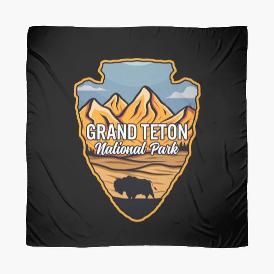 Grand Teton US National Park Arrowhead Mountain Scarves