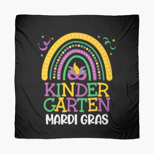 Cute Boho Rainbow Mardi Gras Kindergarten Teacher Scarves