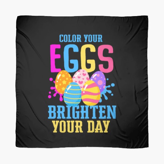 Easter Colorful Egg Dye Rabbit Egg Hunt Scarves