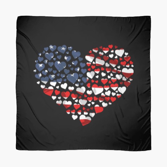 Patriotic America USA Flag 4th Of July American Scarves