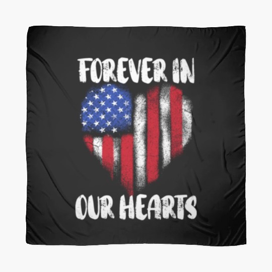 Patriotic Veteran USA Flag American Memorial Day Scarves