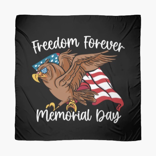 Patriotic Veteran USA Flag American Memorial Day Scarves