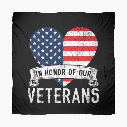 Patriotic Veteran USA Flag American Memorial Day Scarves