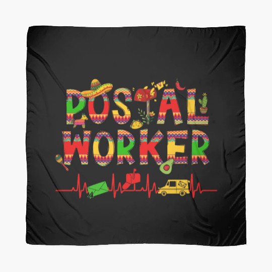 Cinco de Mayo Postal Worker Cinco de Mayo Pattern Scarves
