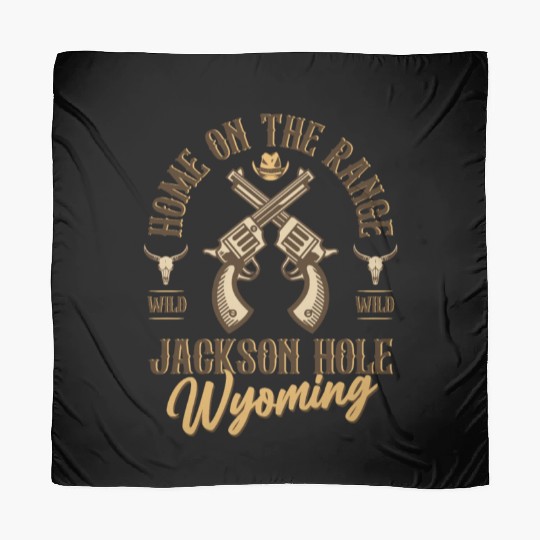 Jackson Hole Wyoming wild west town Scarves