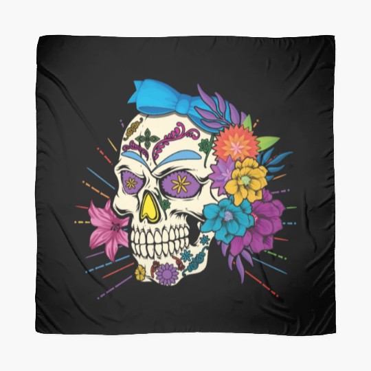 Floral Dia De Los Muertos LGBTQ LGBT Pride Month Scarves