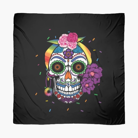Gay Dia De Los Muertos LGBTQ LGBT Pride Month Scarves